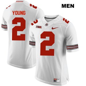 Men's NCAA Ohio State Buckeyes Chase Young #2 College Stitched Authentic Nike White Football Jersey ZE20E46TC